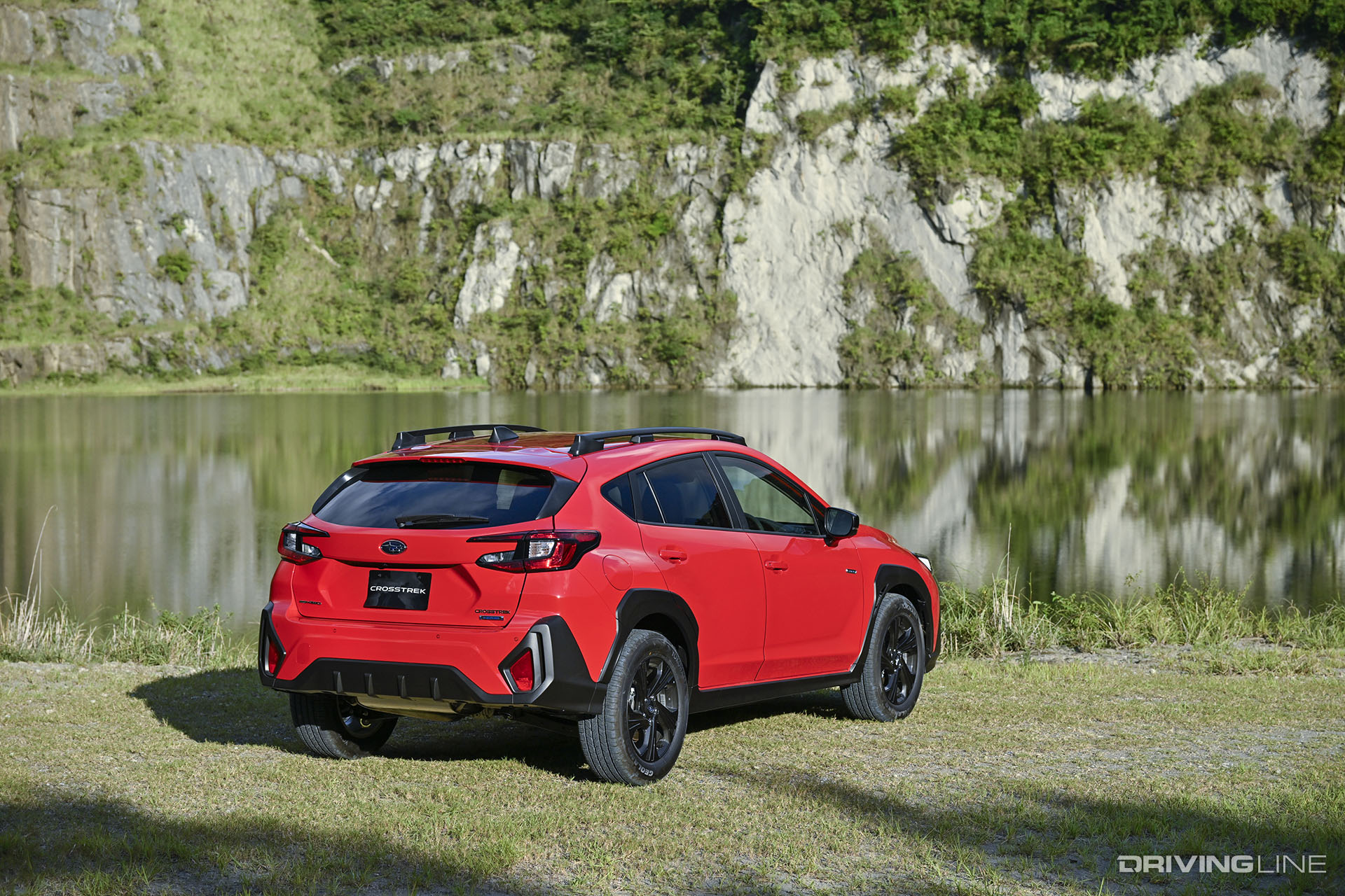 2023 Subaru Crosstrek Red Rear View