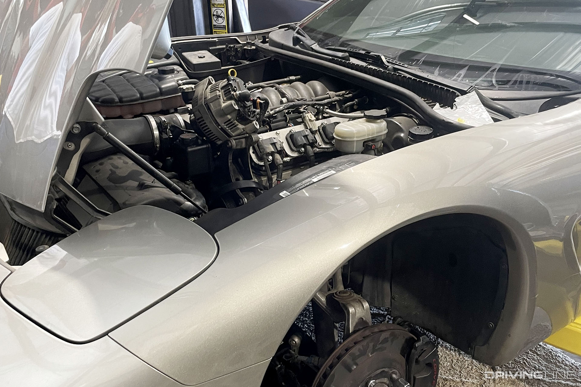 C5 Corvette Hood Raised