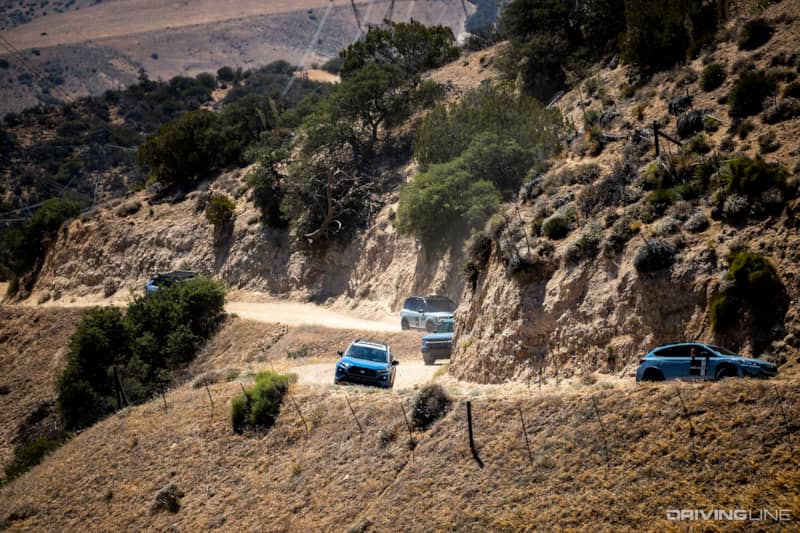 CUVs on Off-Road Trail
