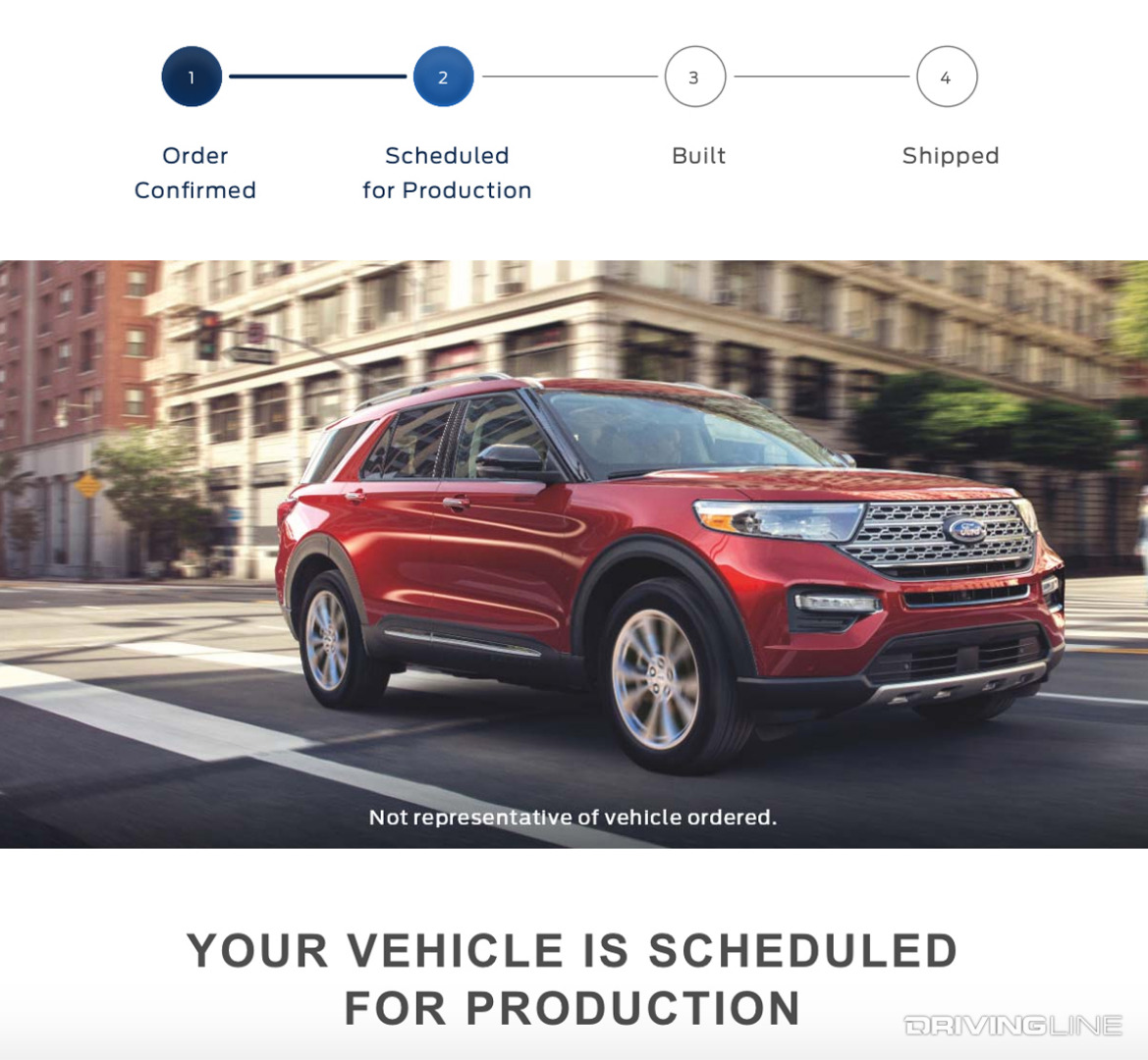 Ford Factory Production Letter Explorer ST