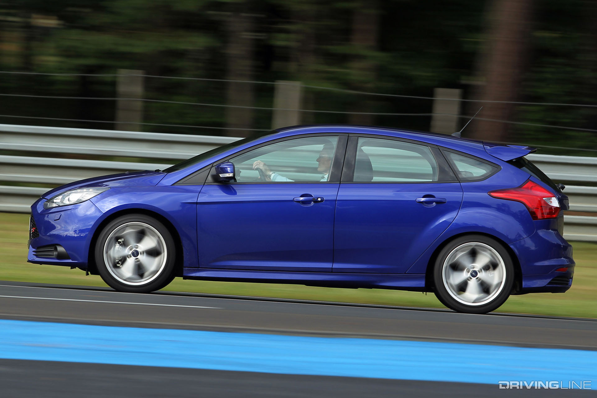 Ford Focus ST Blue Side View