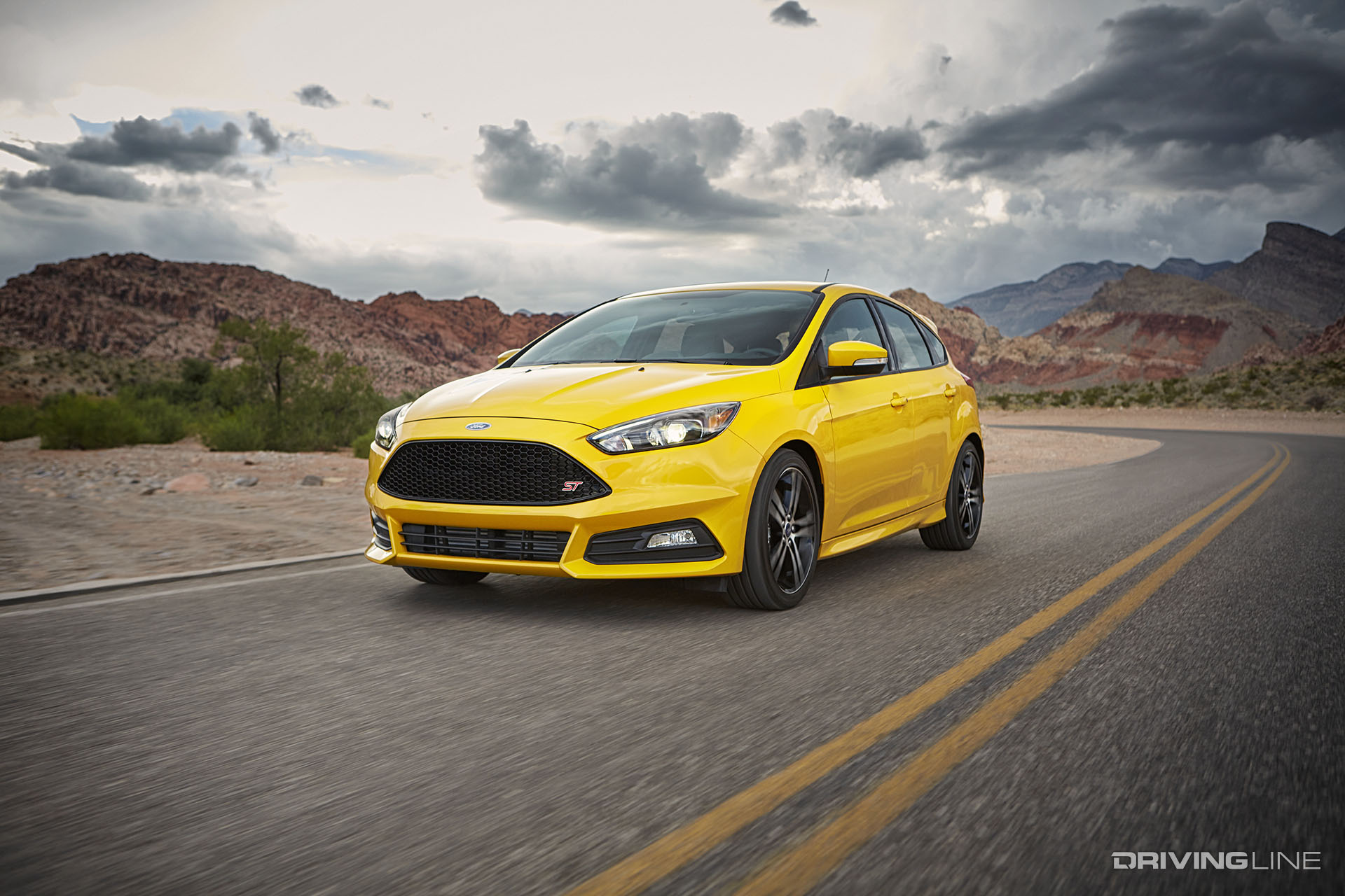 Ford Focus ST Yellow Front View