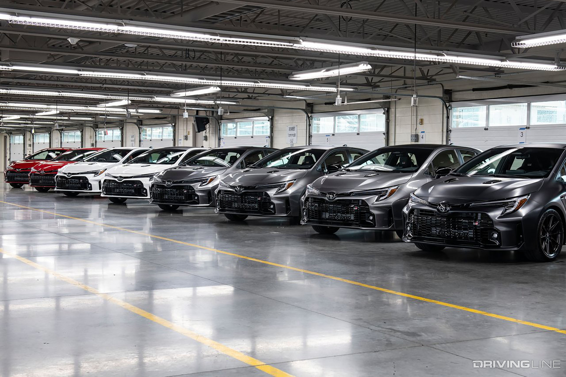 Toyota GR Corollas in Garage