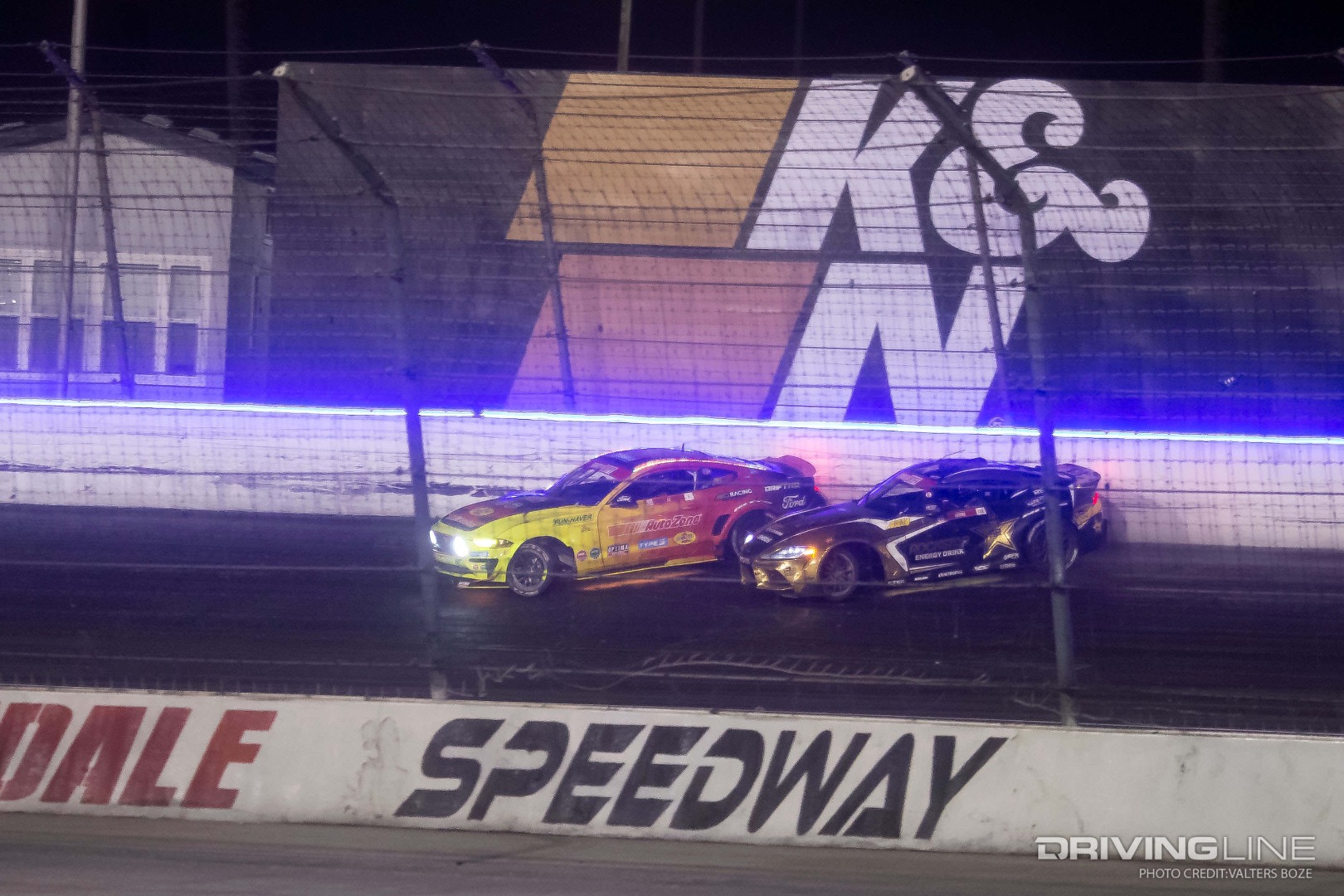 Fradric Aasbo Tandem drifting against Adam LZ at 2022 FDIRW
