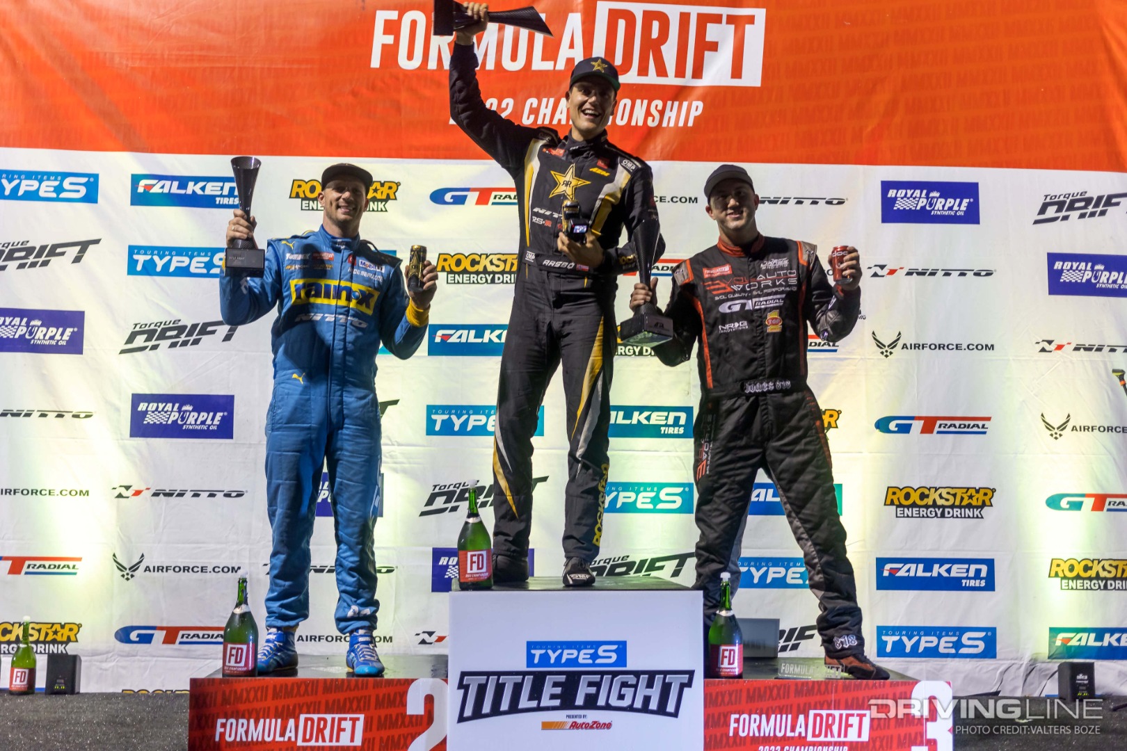 FDIRW 2022 Podium: 1. Fredric Aasbo, 2. Ryan Tuerck, 3. Jeff Jones