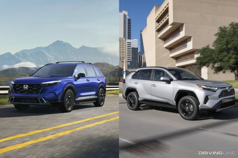 2023 Honda CRV Hybrid vs Toyota RAV4 Hybrid Clash of the FuelSipping