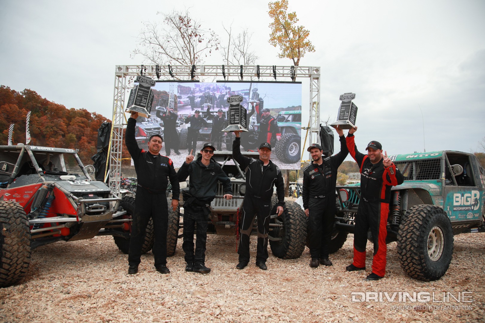 2022 Ultra4 Podium at Legends of the Fall at Disney, OK track