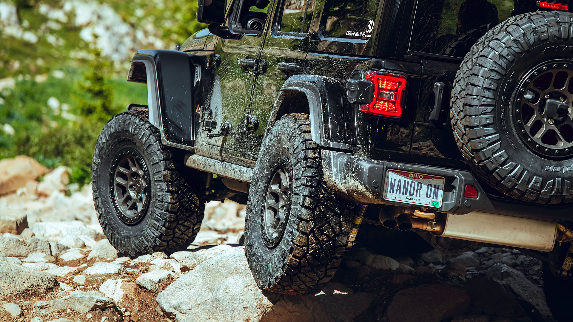 jeep on nitto tires off roading hancock pass