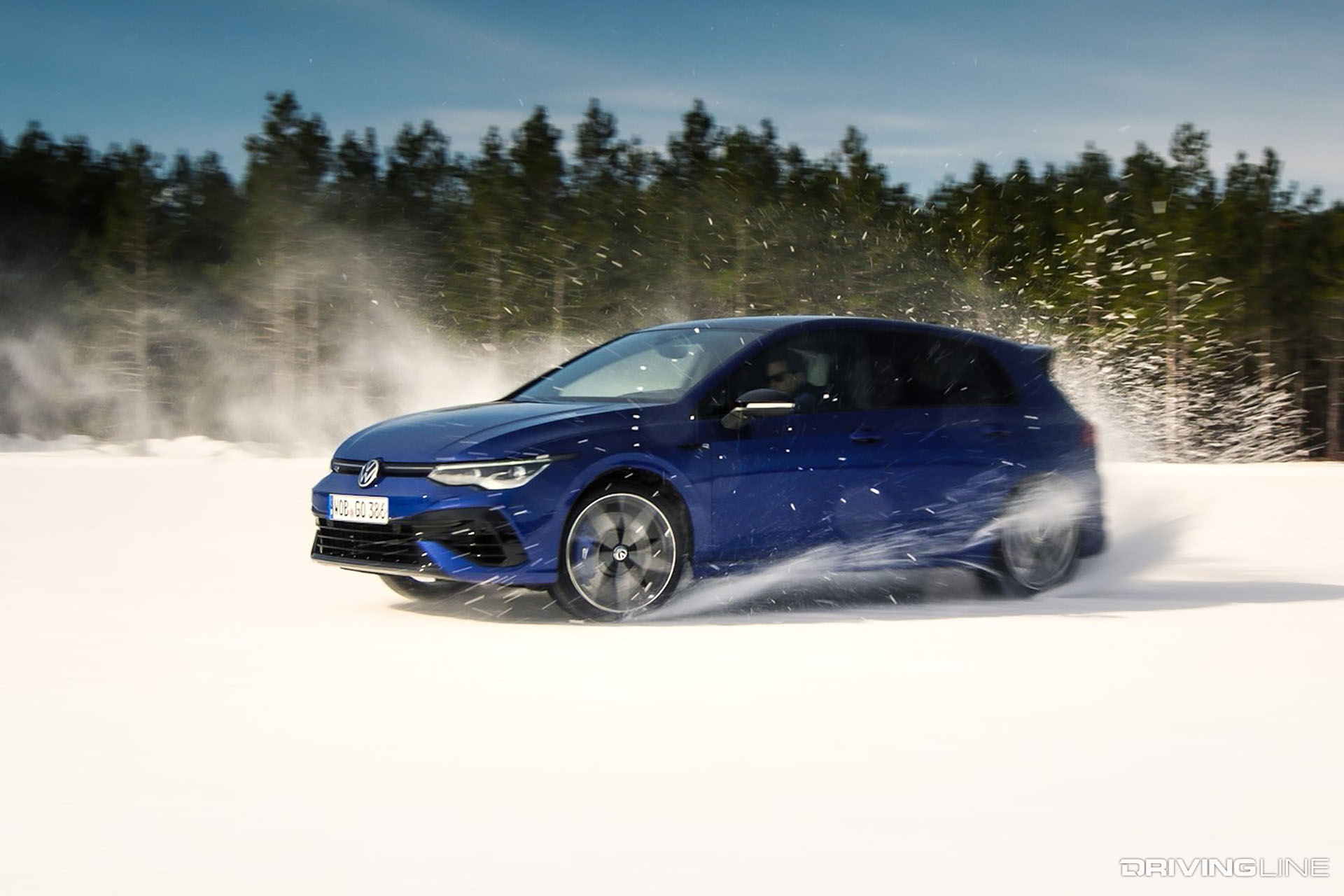 Volkswagen Golf R in Snow