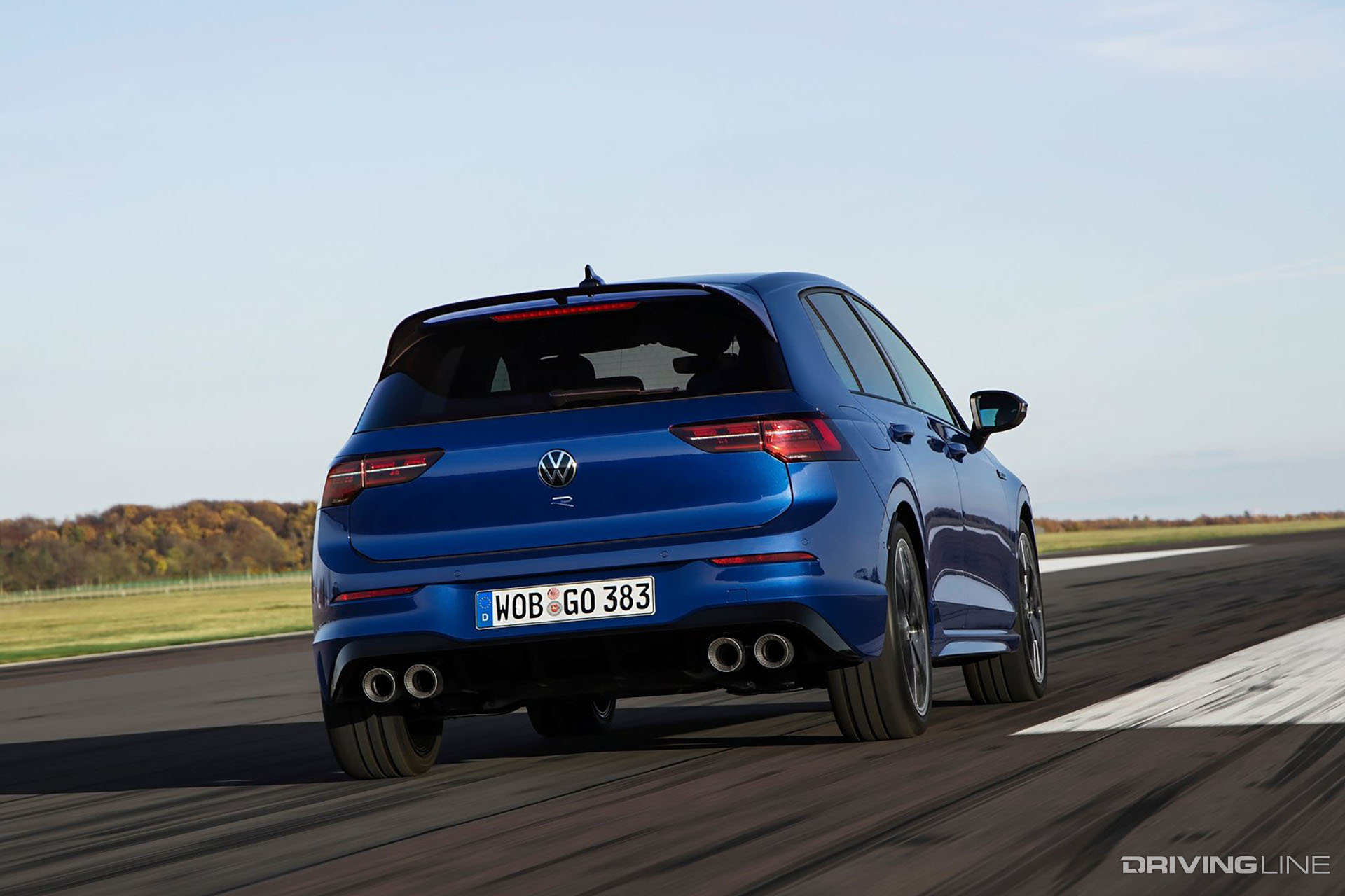 Volkswagen Golf R Mk8 on Race Track