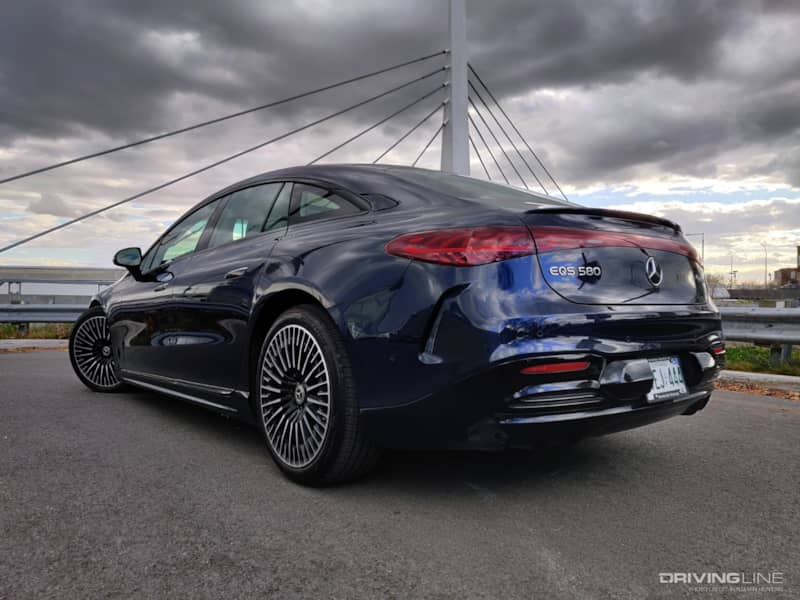 2022 Mercedes-Benz EQS 580 rear 3/4