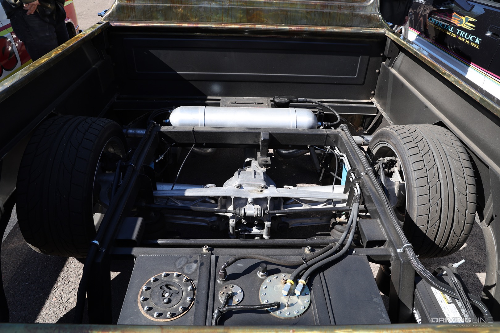 Suspension of Ken Scott's '62 GMC at Dino's Git Down 2022