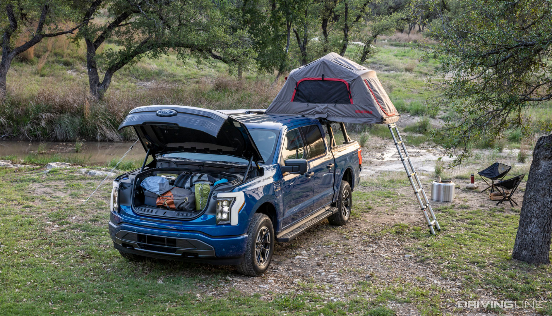 Electric F-150 Lightning XLT Camping