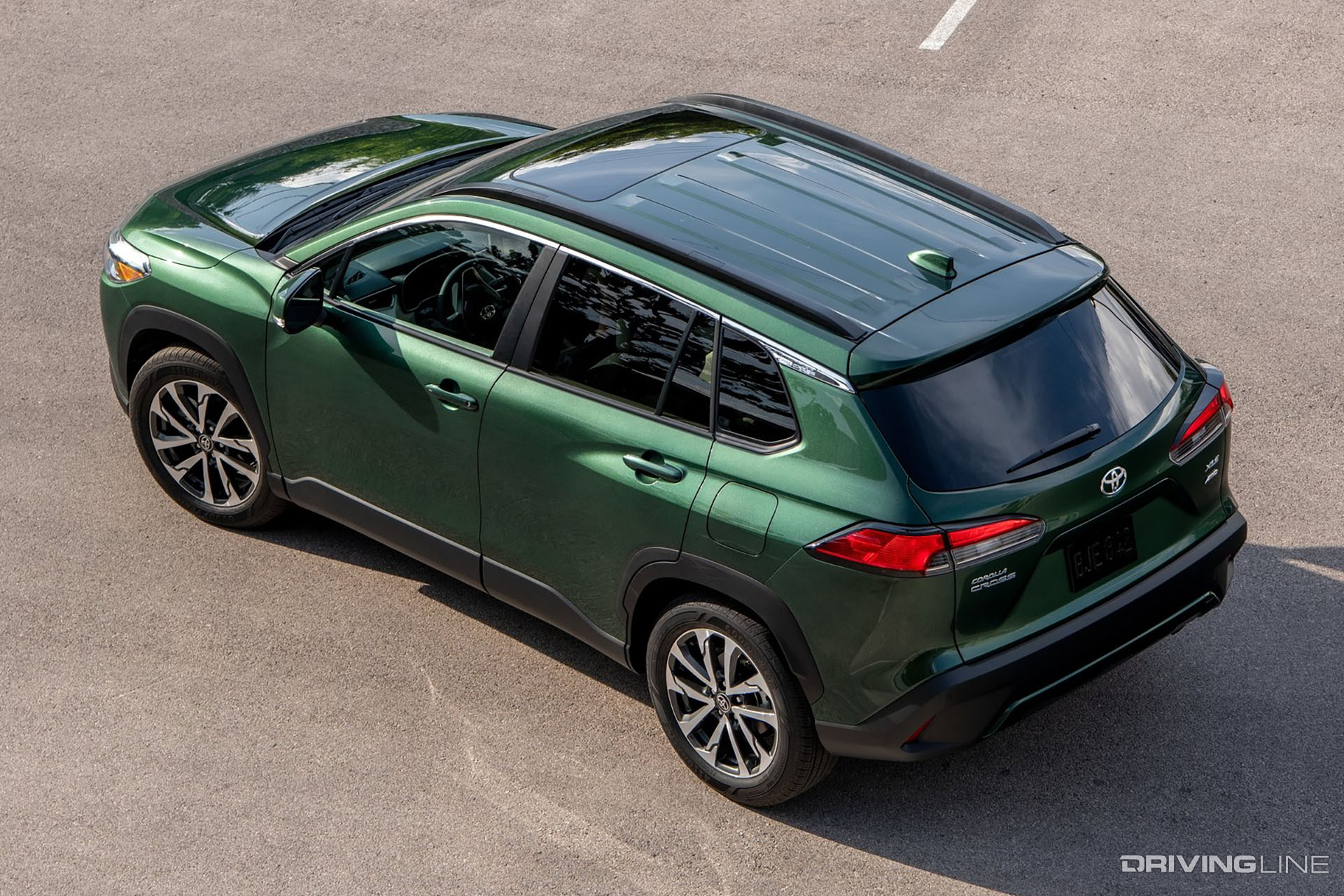 Toyota Corolla Cross Green Rear View