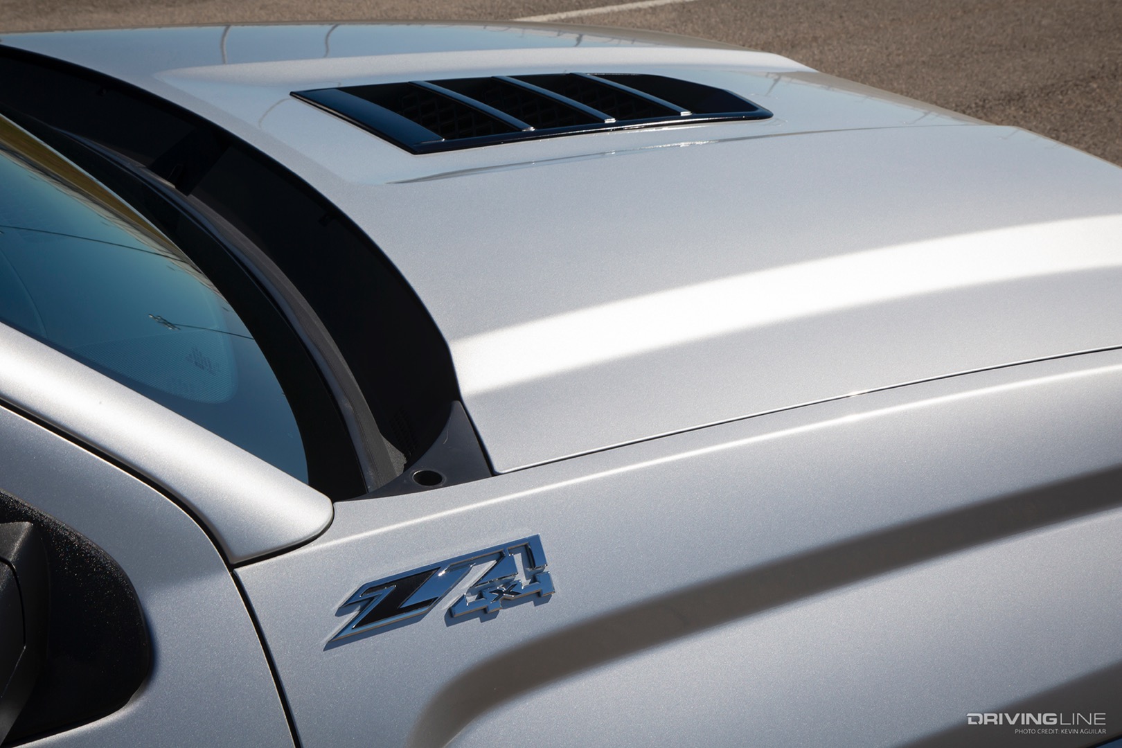 Hood of Dan Hamilton's Turbocharged Chevy Z71