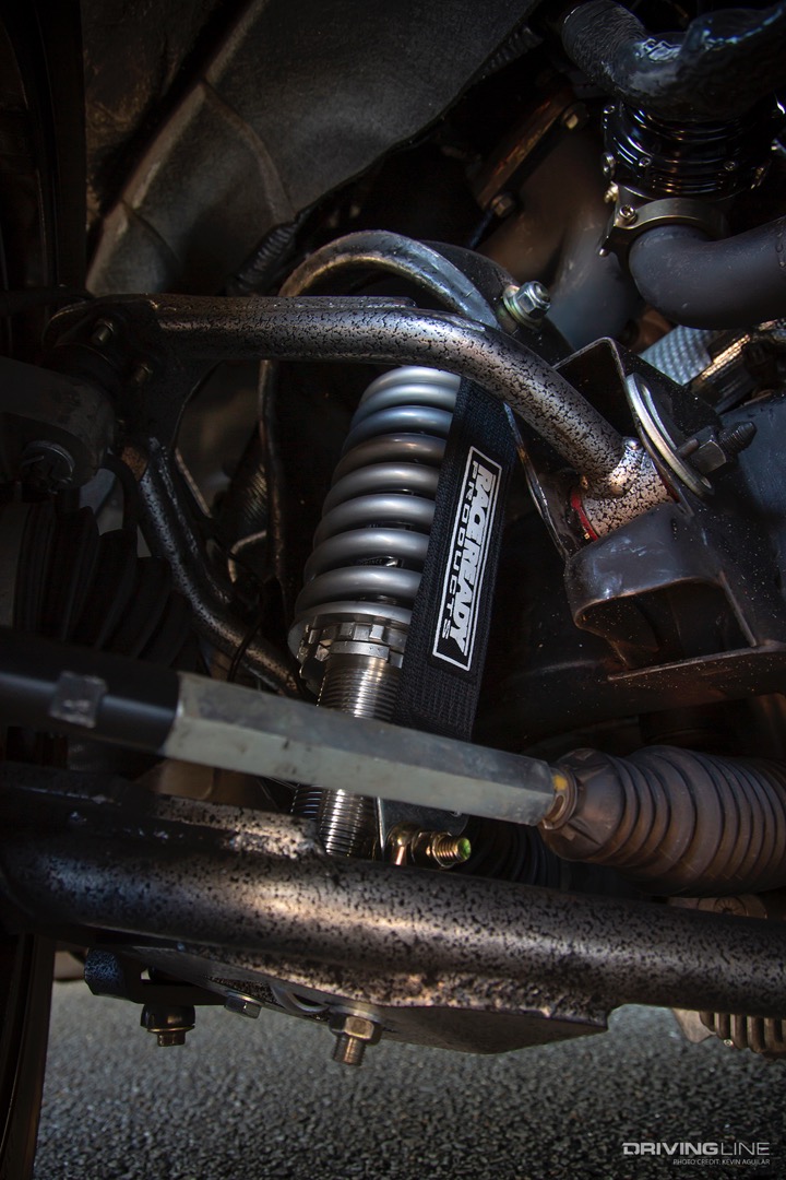 Coil-over Suspension of Dan Hamilton's Turbocharged Chevy Z71