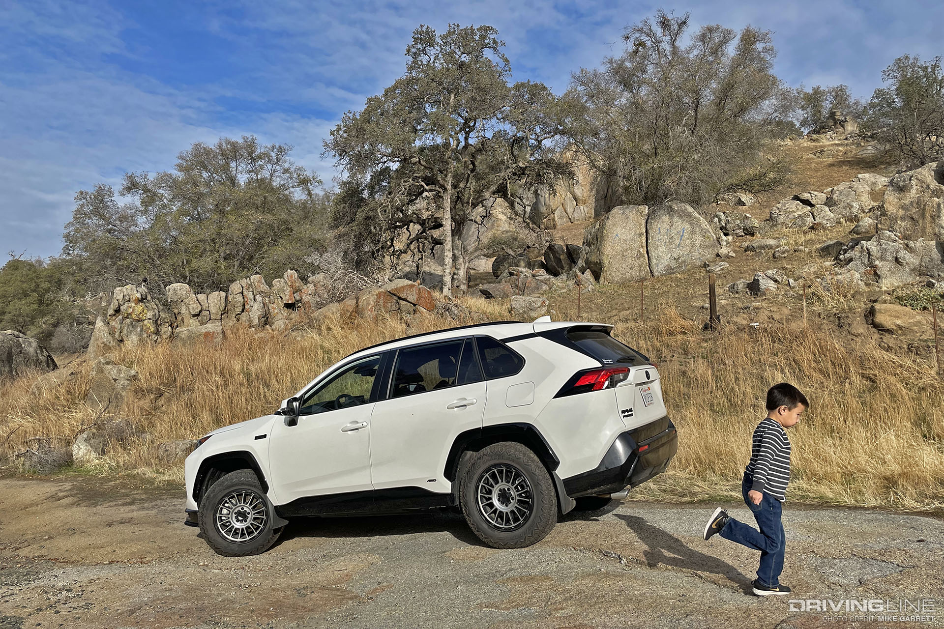 Toyota RAV4 Prime on Dirt Trail