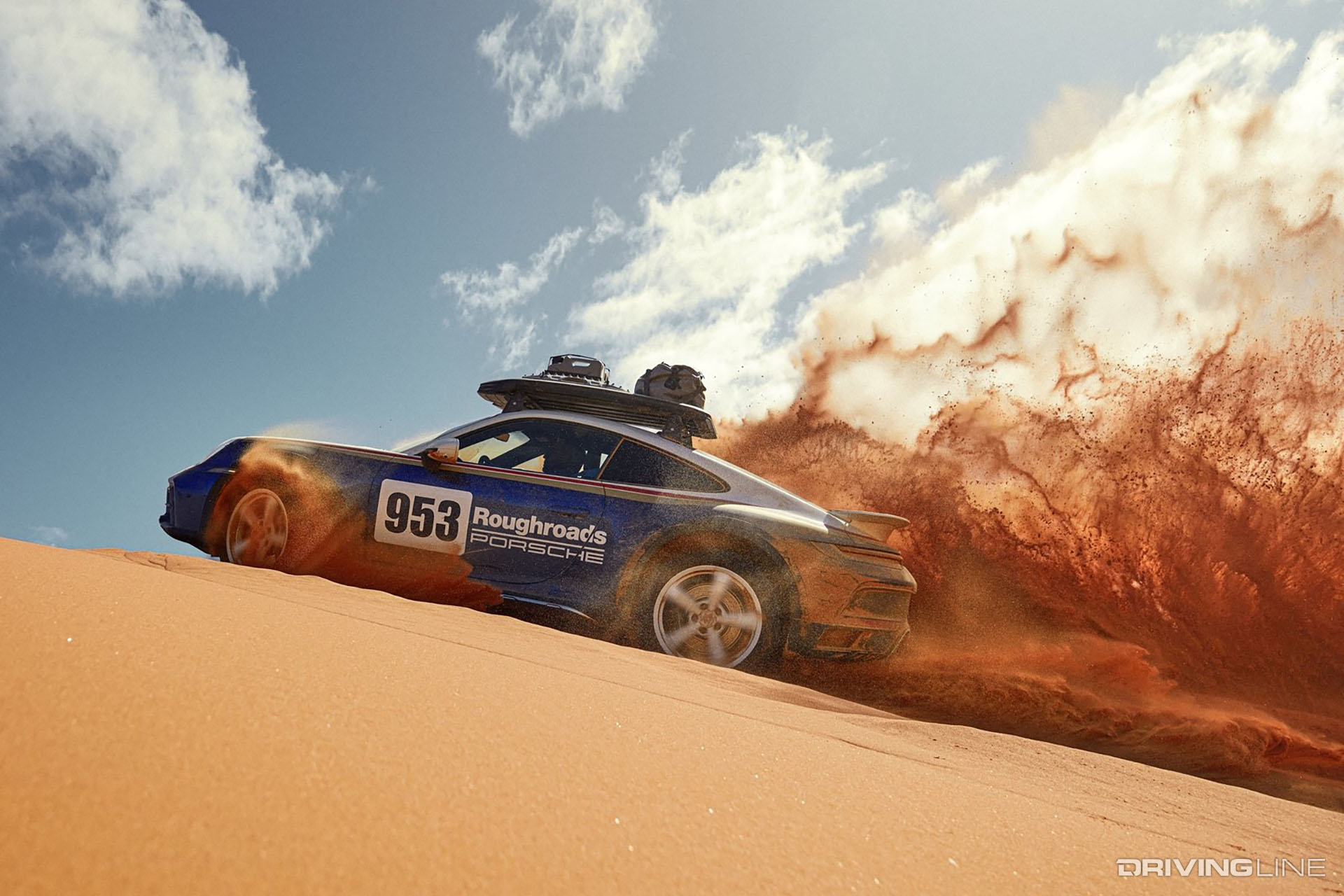Porsche 911 Dakar on Sand Dune