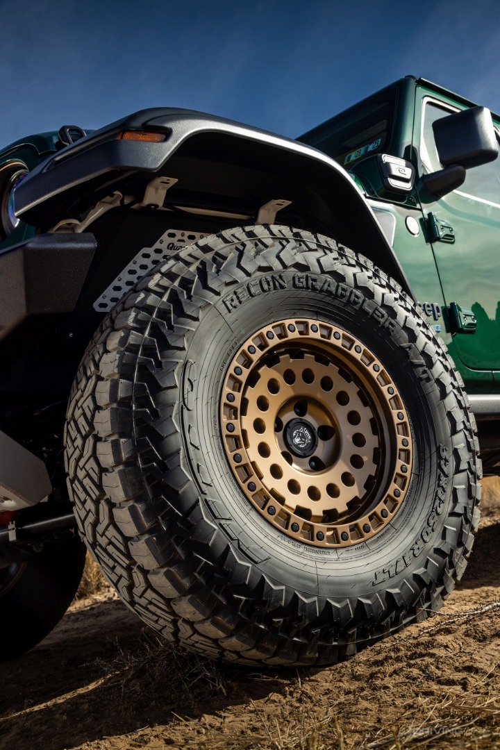 37-inch Nitto Recon Grappler all terrain tires on custom Jeep truck