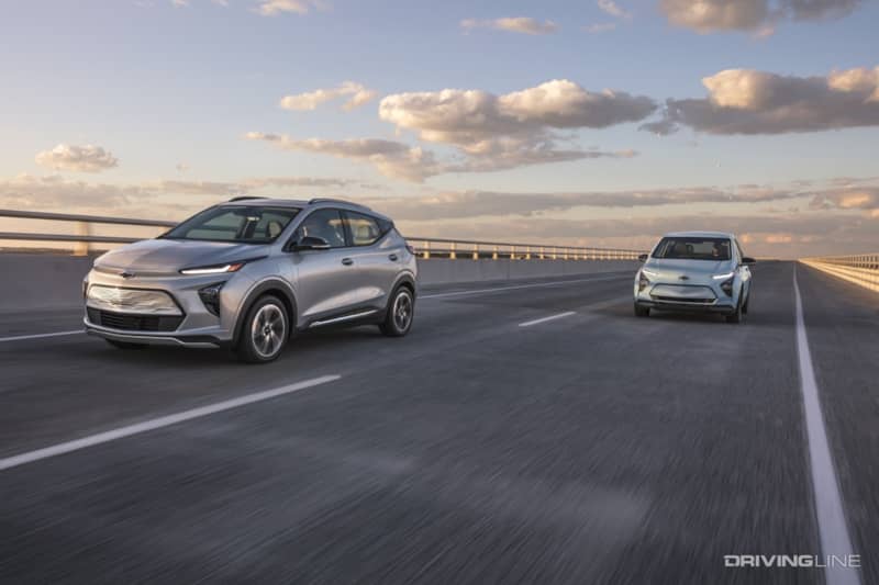 2022 Chevrolet Bolt EUV on highway