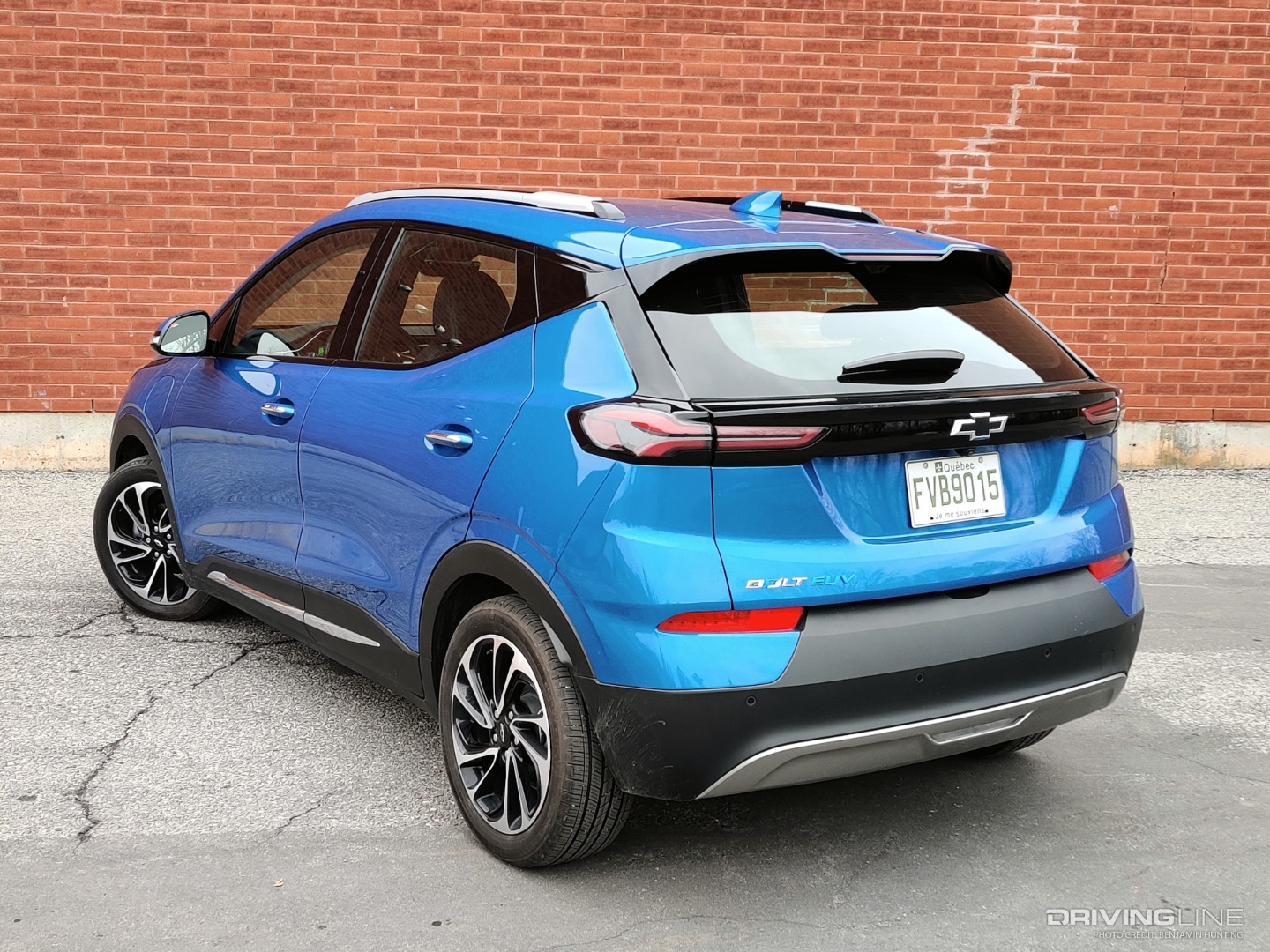2022 Chevrolet Bolt EUV rear 3/4 view