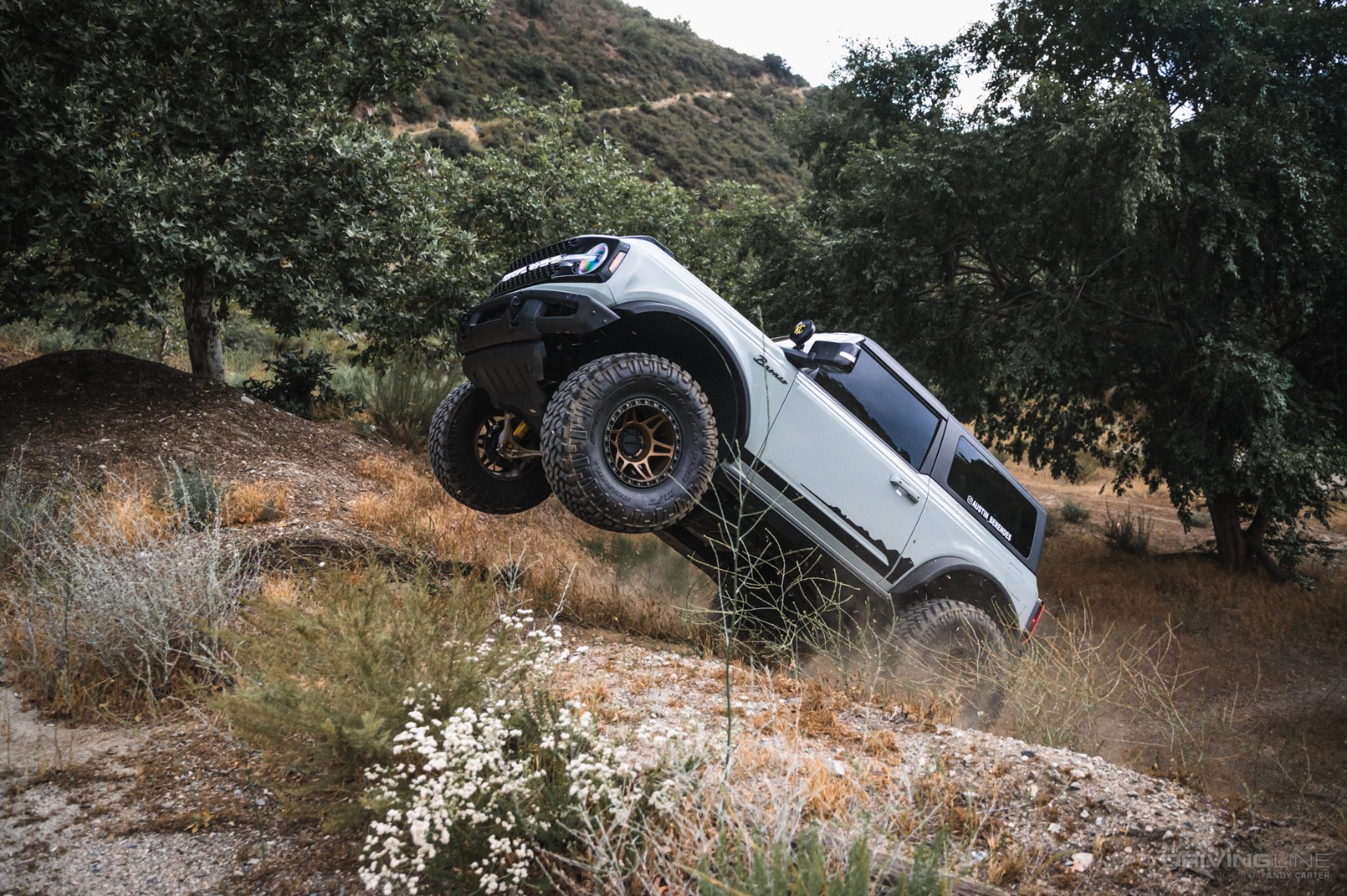 Ford Bronco Jumping in Desert
