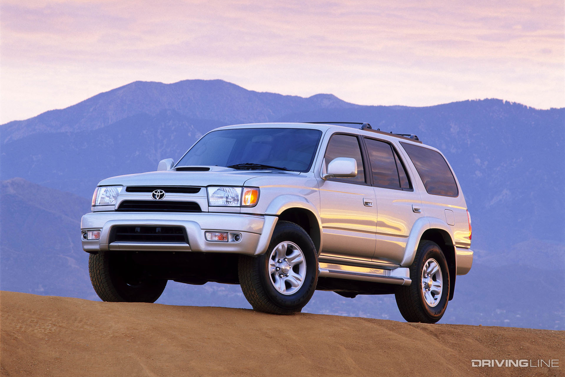 Toyota 4Runner Third Gen White and Silver
