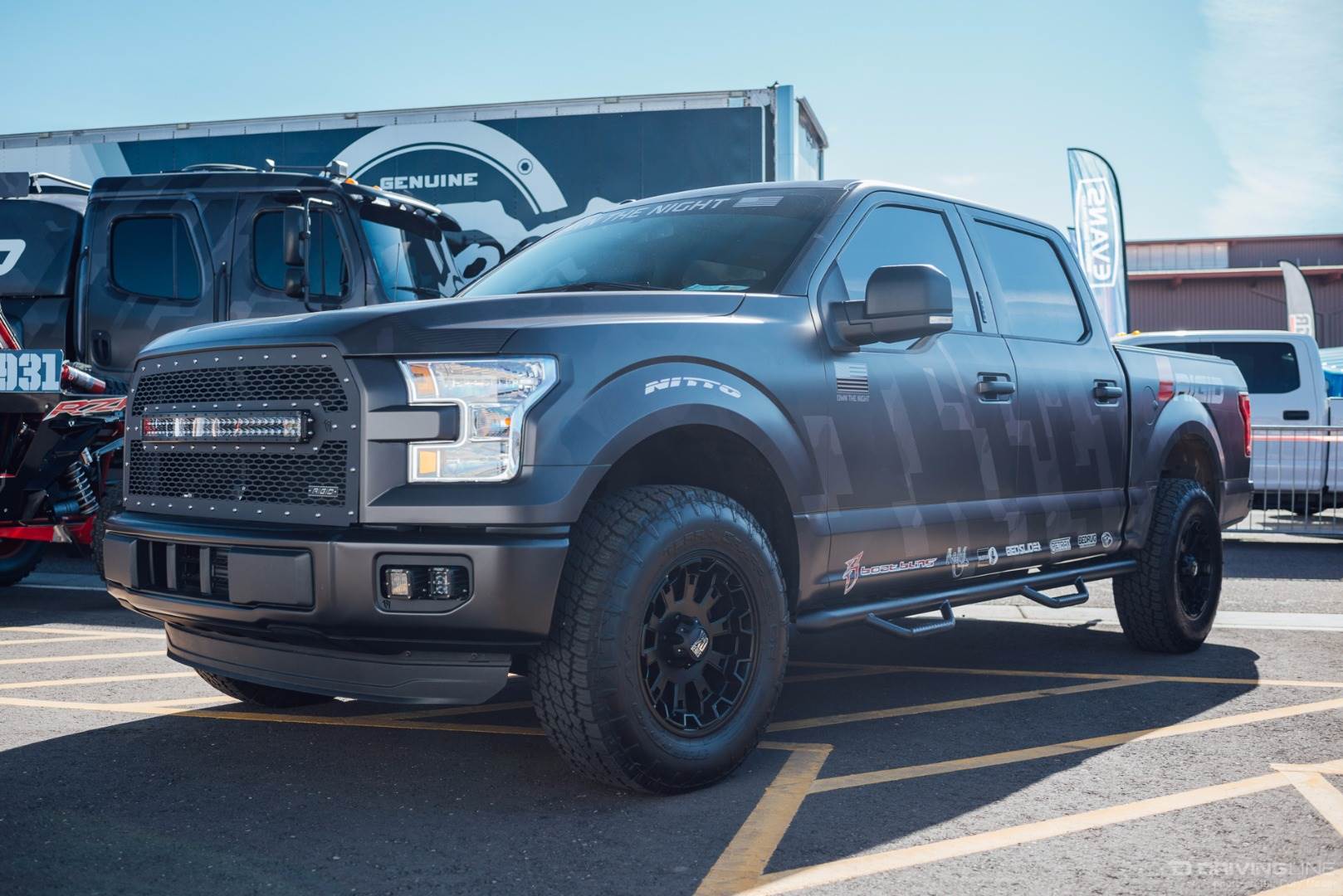 Inset light bar Ford F-150 on Nitto Terra Grappler G2 tires