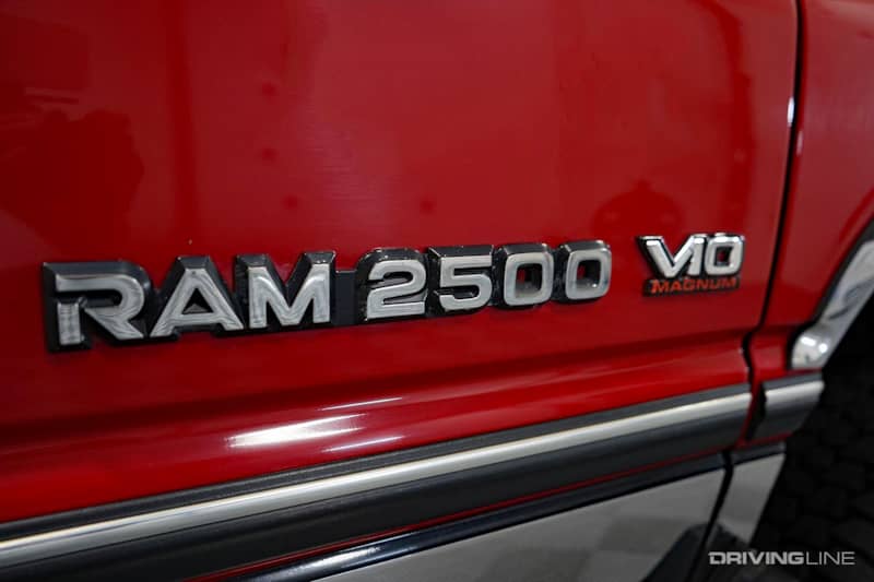 Dodge Ram 2500 V10 Engine Badge