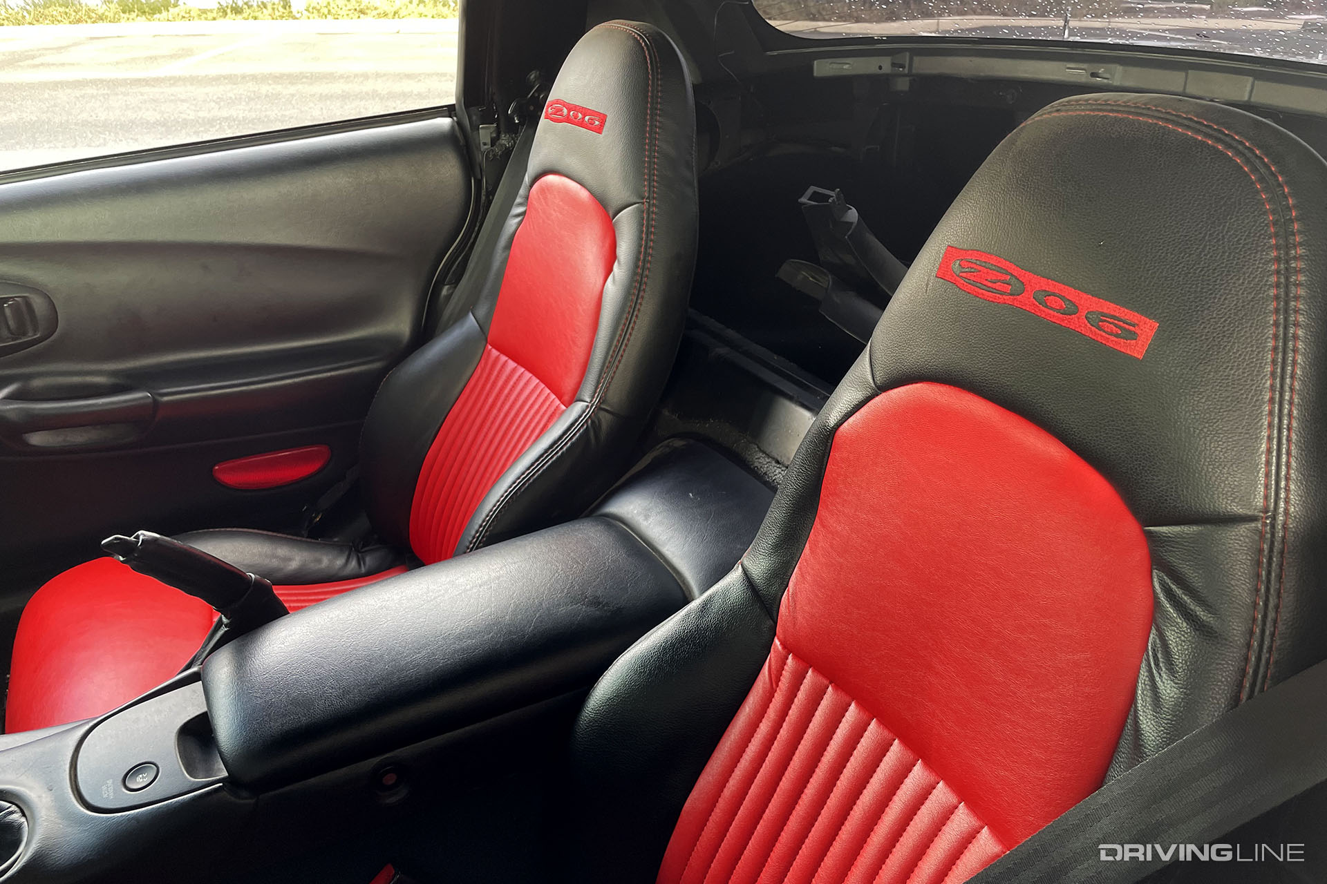 C5 Corvette Z06 Red and Black Stock Seats