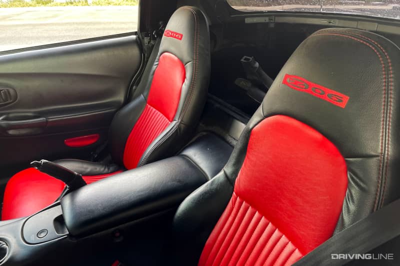 C5 Corvette Z06 Red and Black Stock Seats
