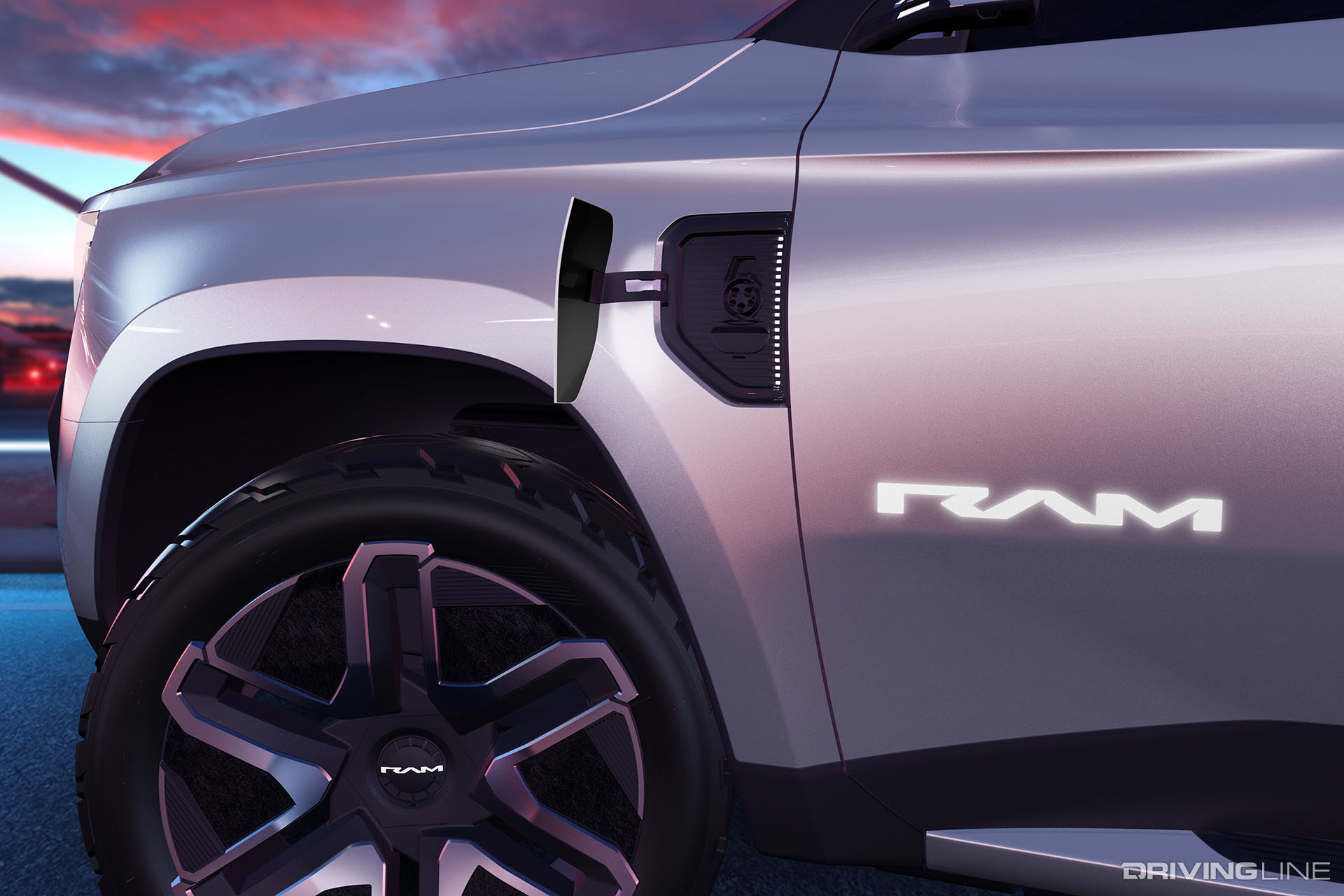 Ram EV Concept Charge Port
