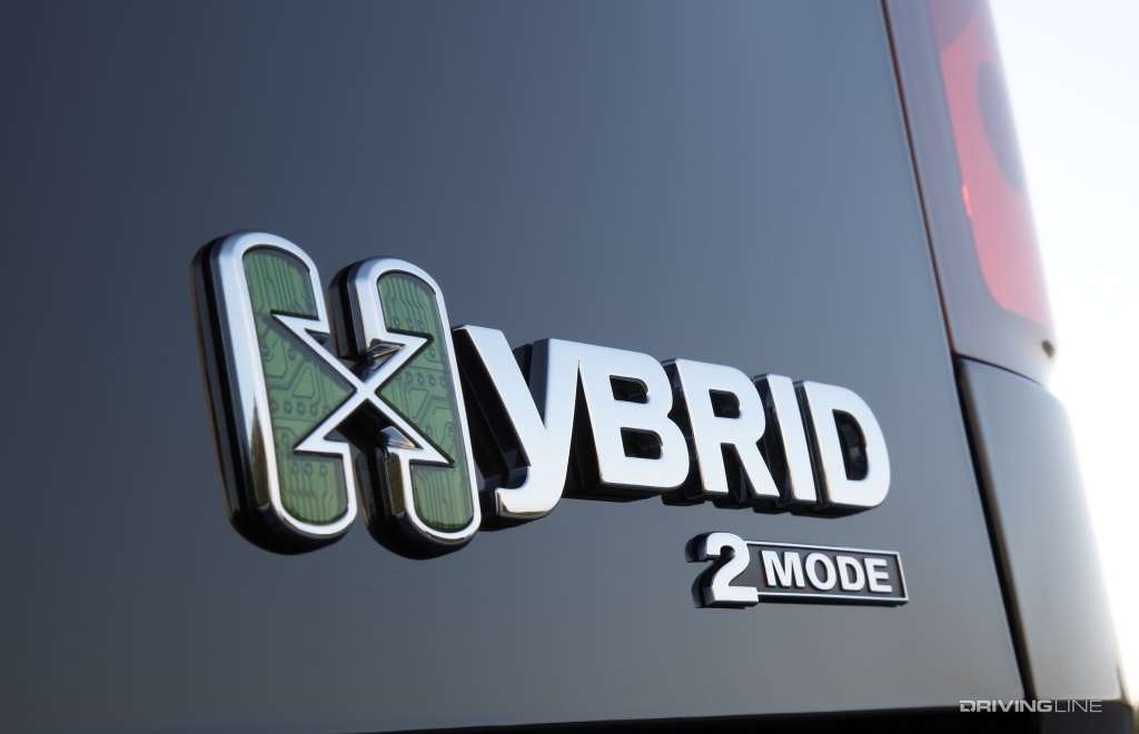 Hybrid badge GM SUV