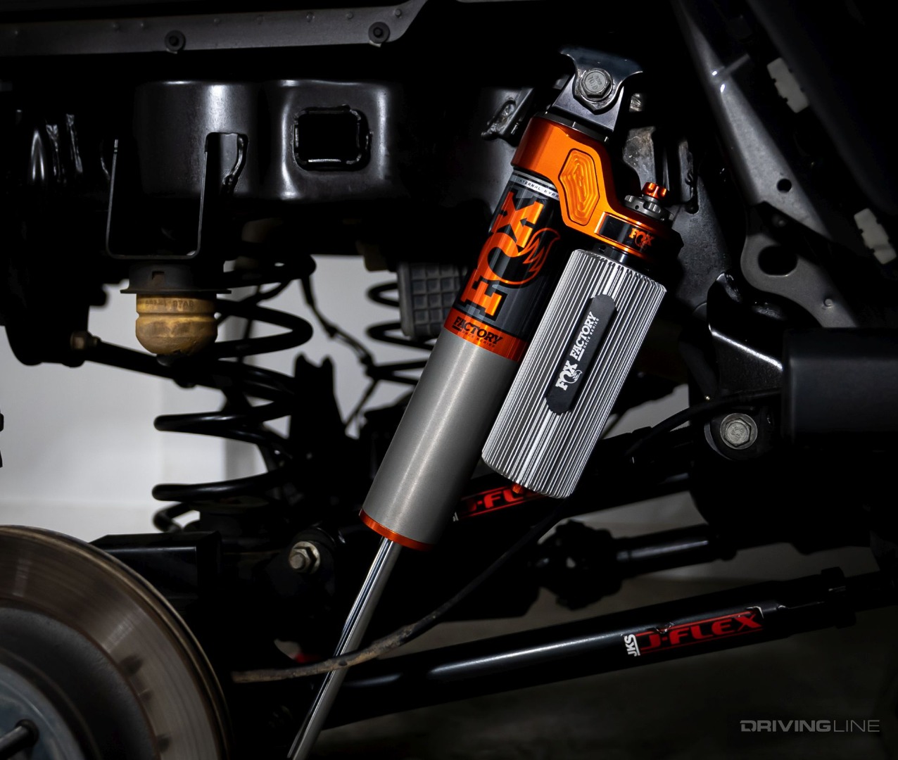 Rear Jeep Gladiator Rubicon Fox 30 Shocks DSC Review JT on 40s