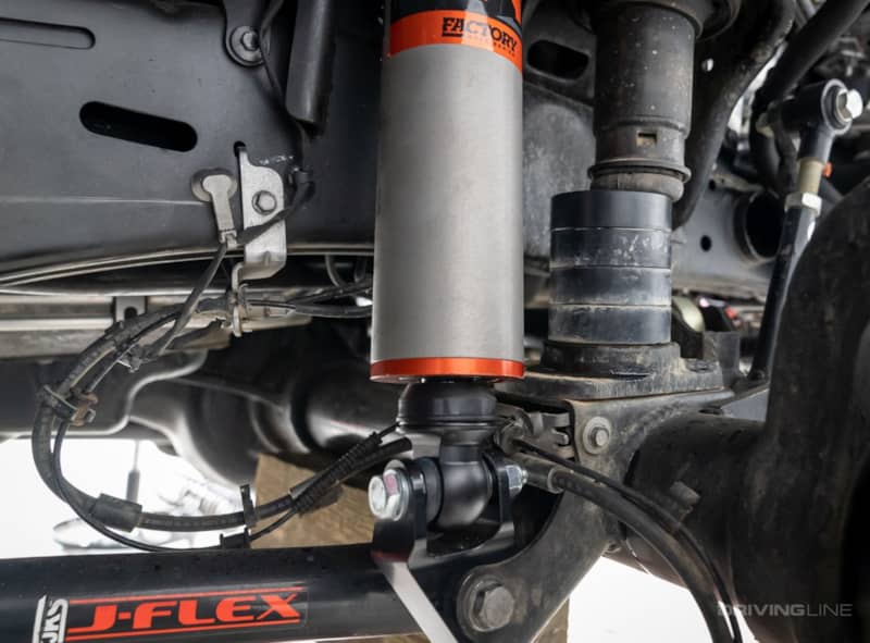 Compressed shock and bump stop check on Jeep Gladiator Rubicon