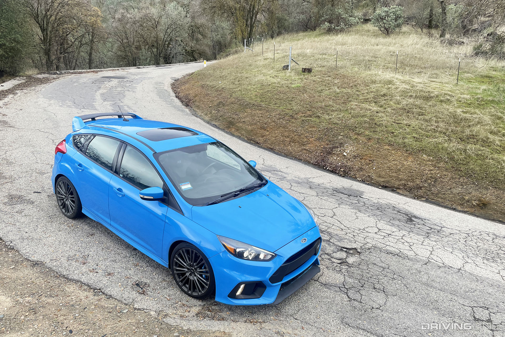 Ford Focus RS on Mountain Road