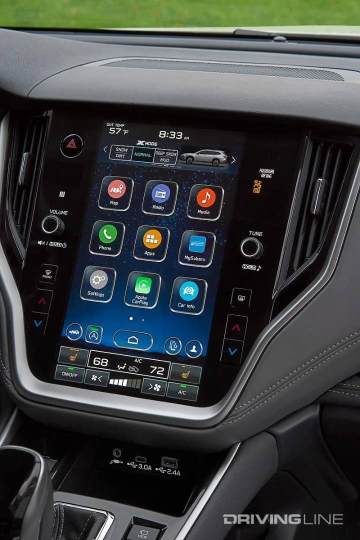 2023 Subaru Outback infotainment screen