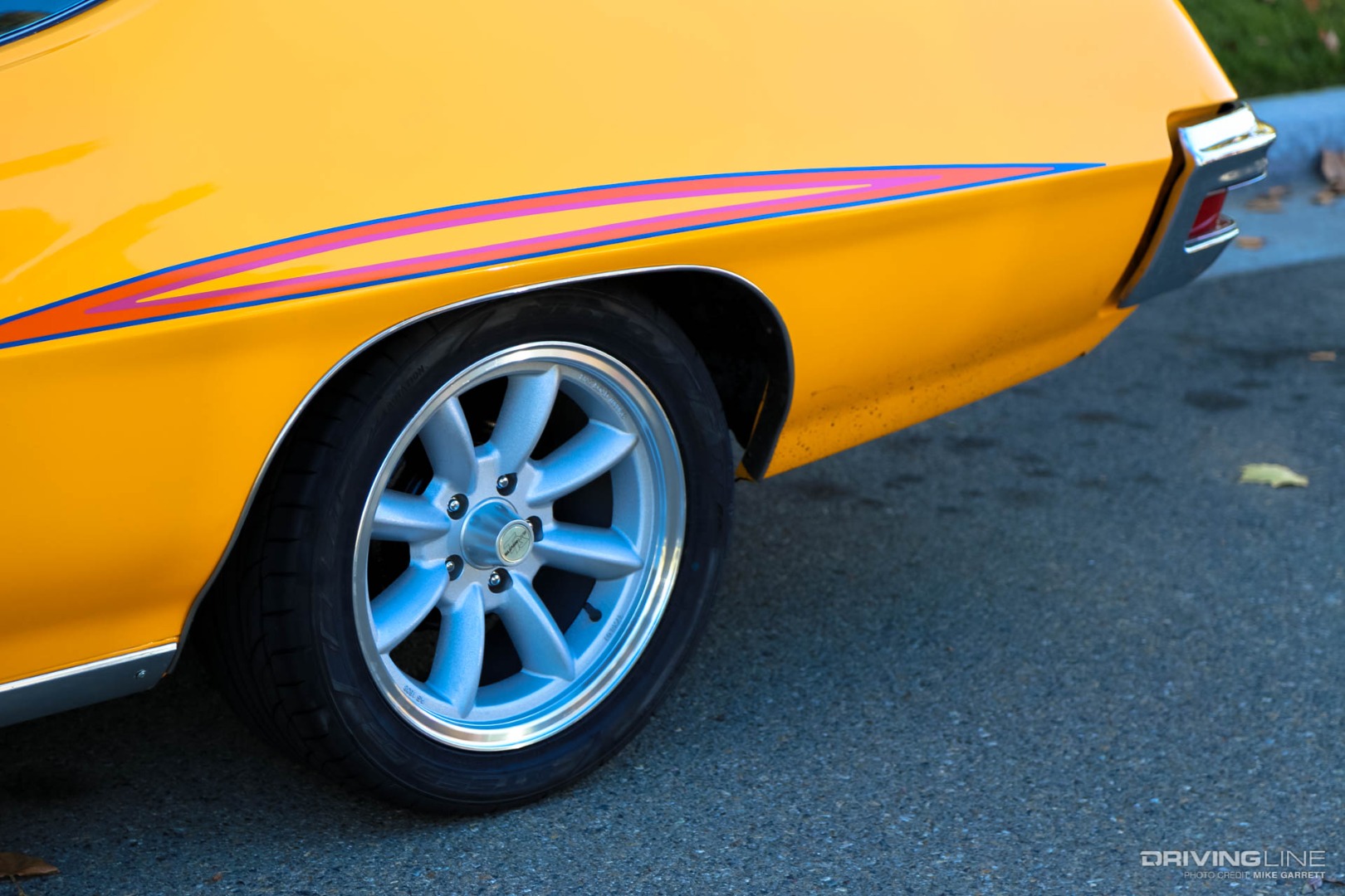 Pontiac GTO with larger than stock Nitto NT555 G2 tires