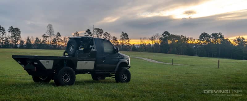 ford e series van v4 in grassy field
