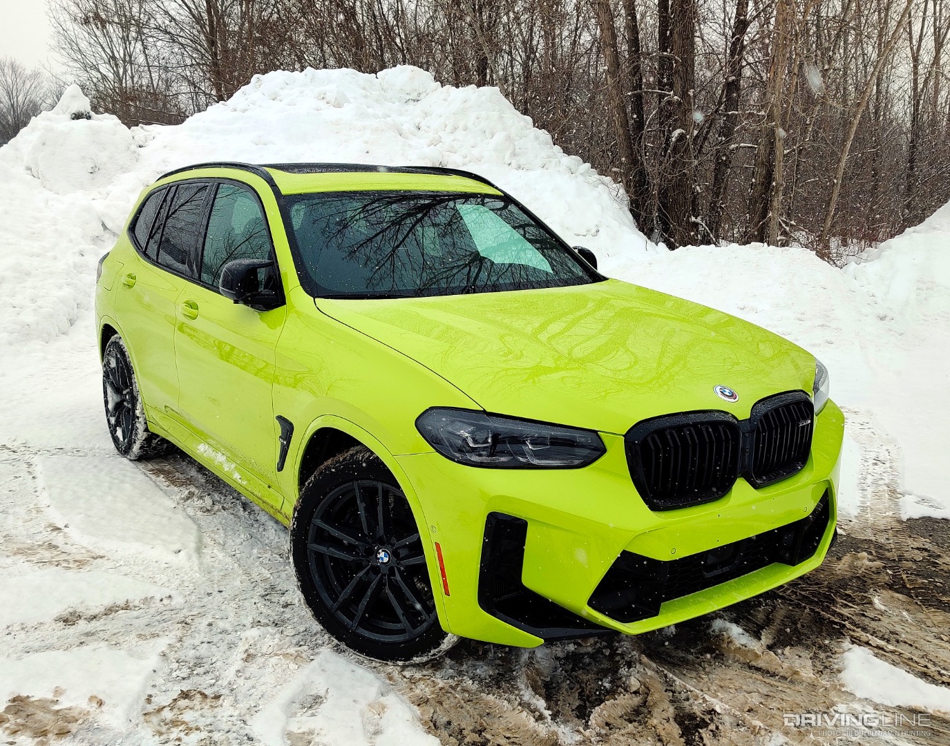2023 BMW X3 M Competition front 3/4 from above