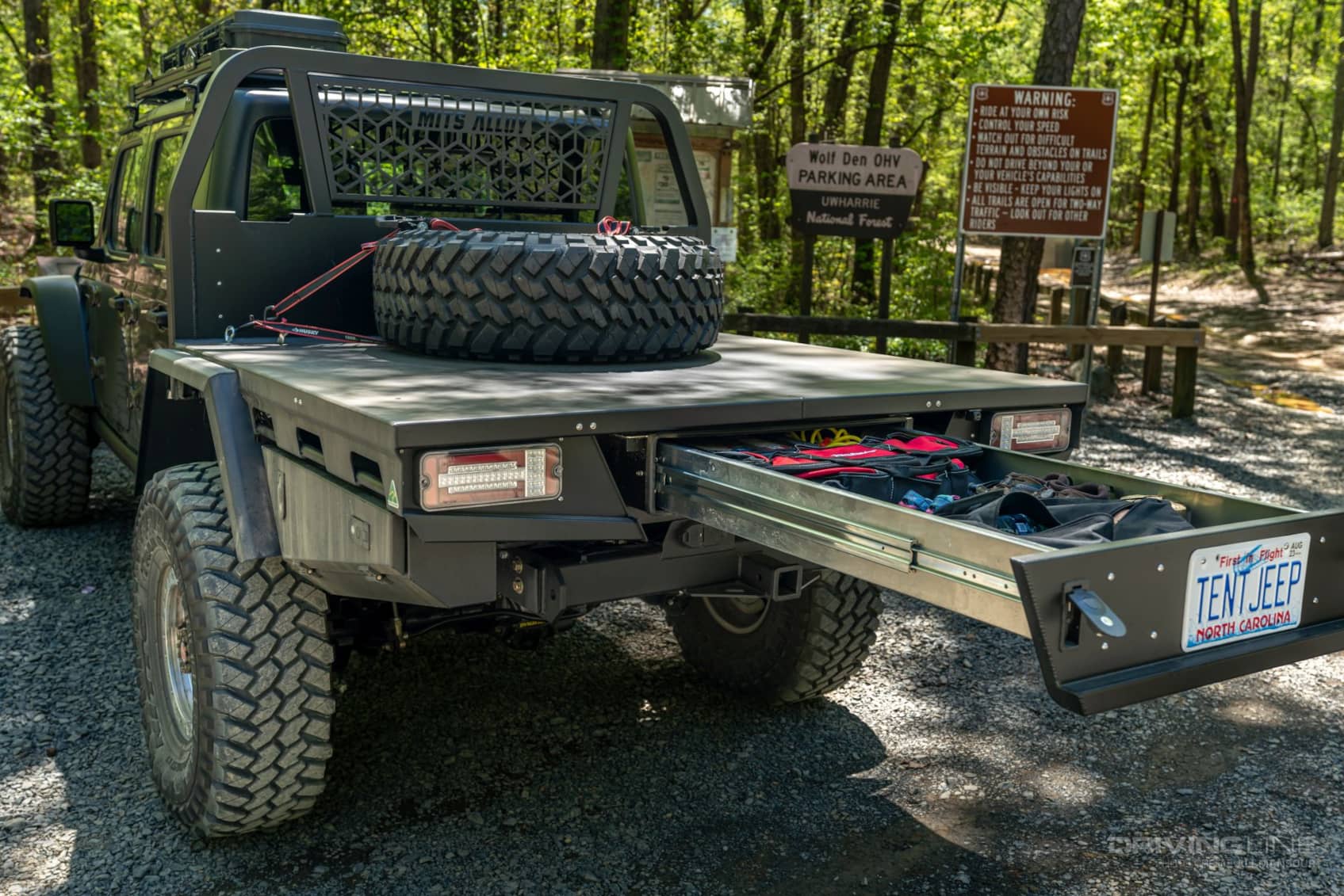 Jeep Gladiator Rubicon on 40's Flatbed Conversion from MITS Alloy