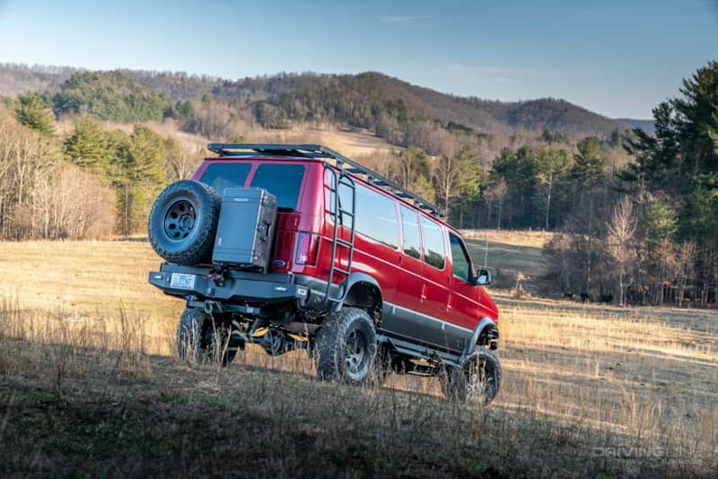 2000 Ford E-350 4x4 van Ujoint Offroad 35 Nitto Recon Grapplers off-road