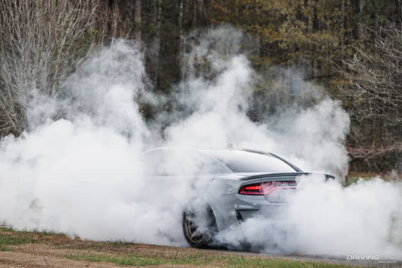 2022 Dodge Charger Hellcat with NT555 RII burnout