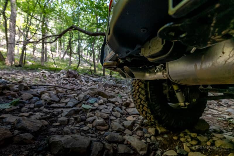 2024 Jeep Wrangler Rubicon 392 exhaust tip rotation for off-roading