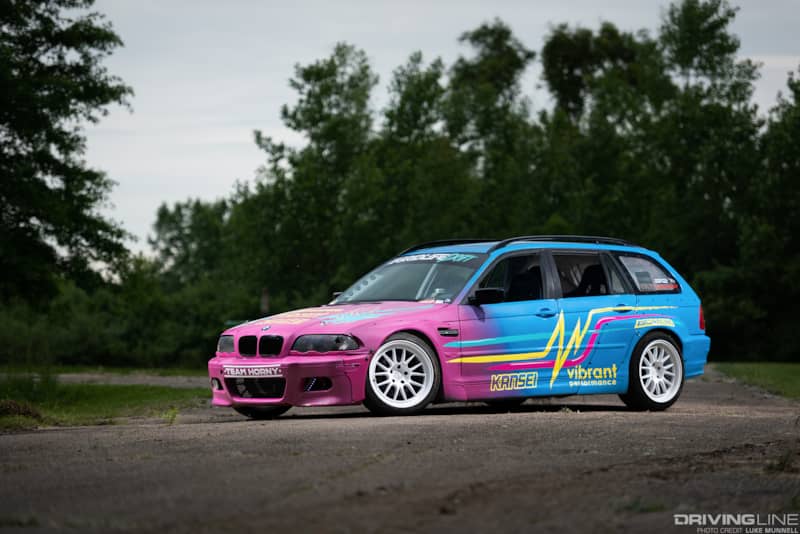 E46 BMW Drift wagon driver side front