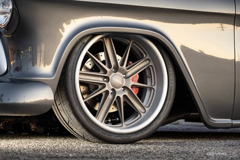 Nitto INVO tires of Kirk Sannella's ‘57 Chevy 3100