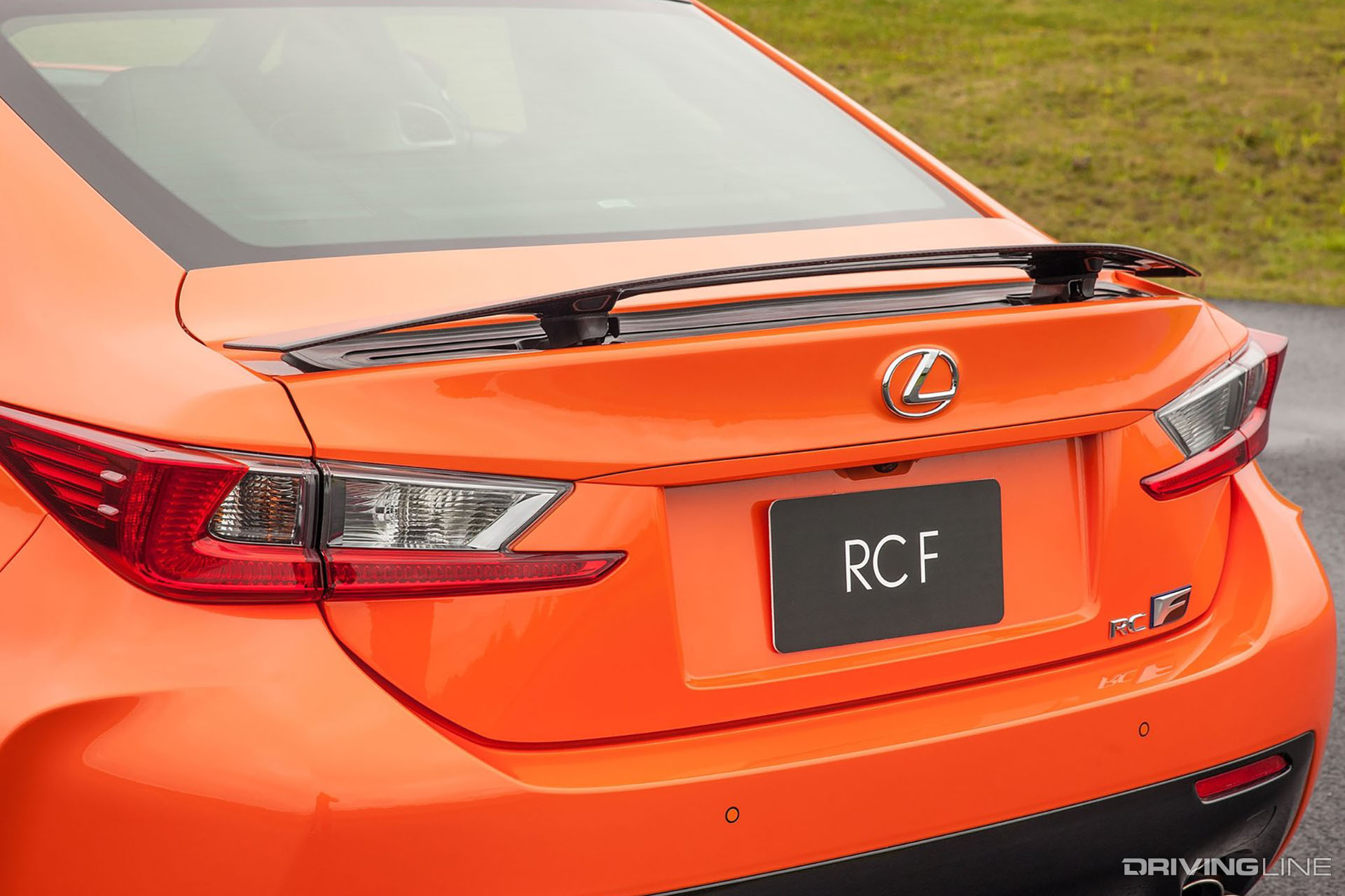 Lexus RC F Orange Trunk