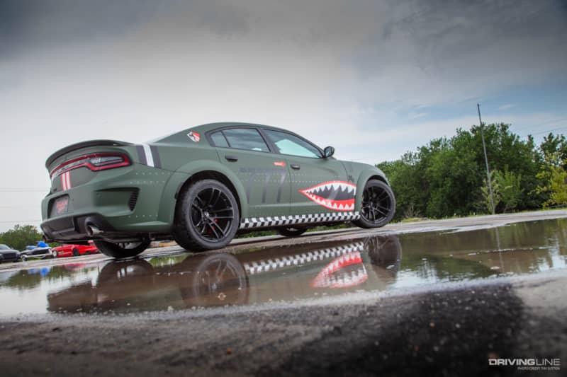 Dodge Charger Hellcat on Nitto NT555 G2 tires rear passenger side