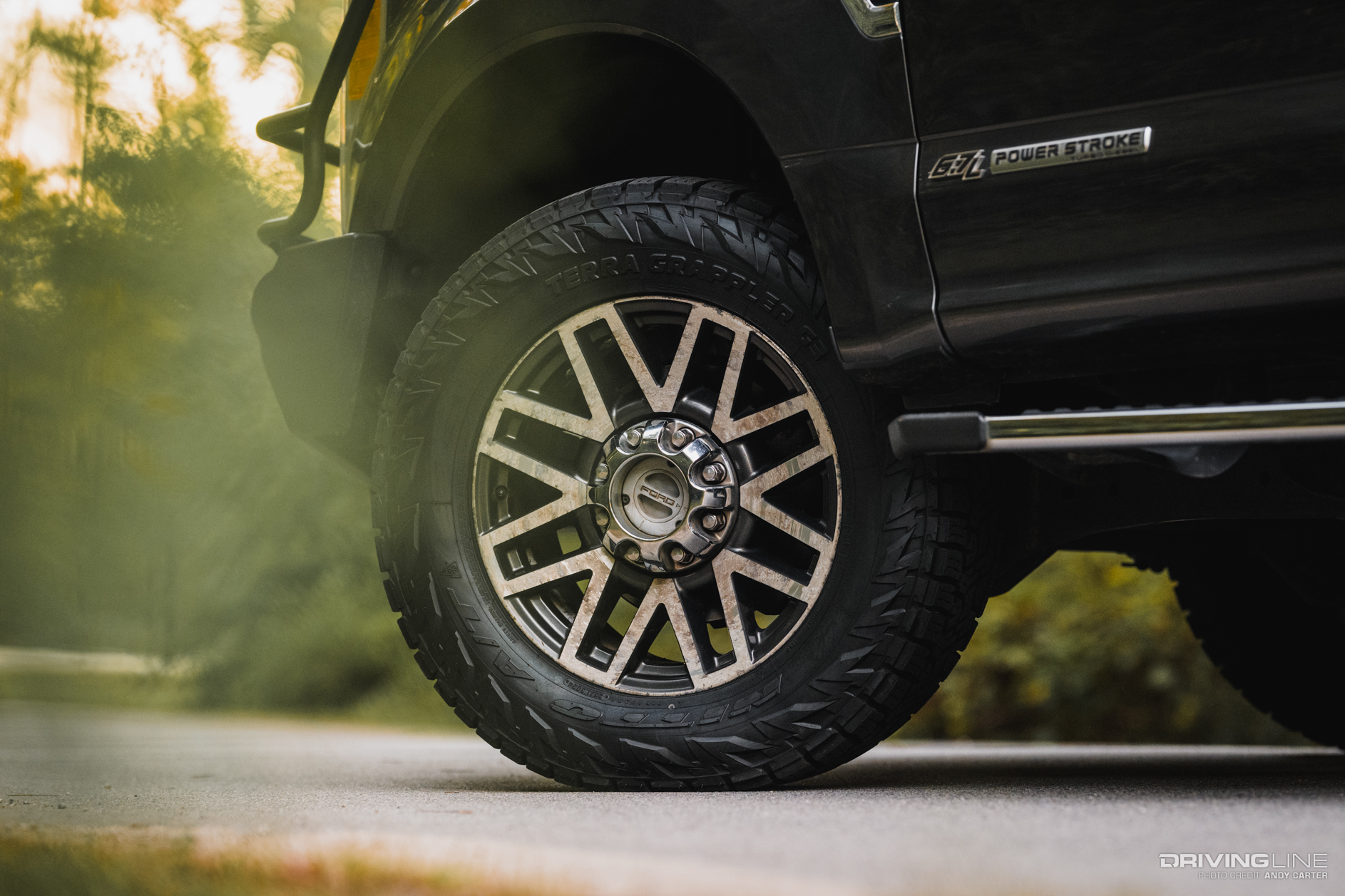 Ford F250 Diesel with Terra Grappler G3 tires sidewall detail