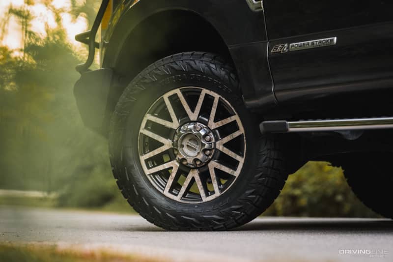 Ford F250 Diesel with Terra Grappler G3 tires sidewall detail